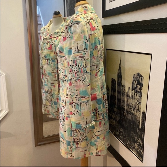 Beautiful vintage pastel double breasted jacket - Picture 6 of 10